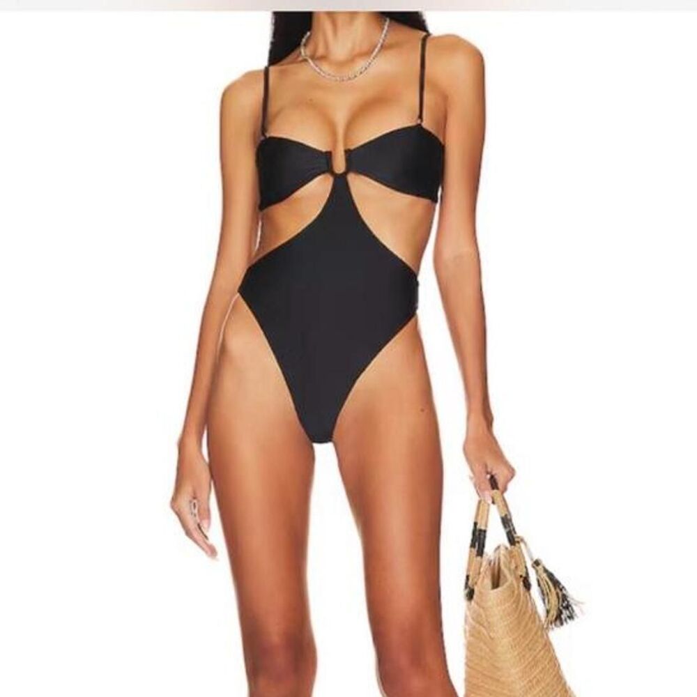 Camila-coelho Women's Black Swimsuit-one-piece - Picture 6 of 6